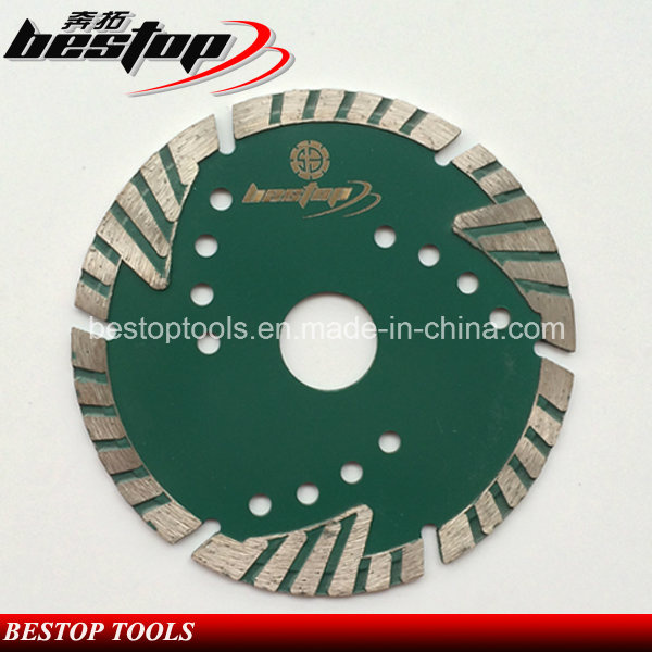 D115mm Diamond Stone Triangle Teeth Protect Turbo Cutting Saw Blade