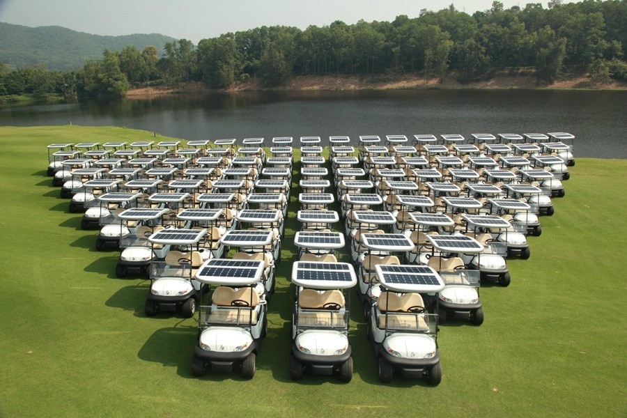 Solar Power 4 Seater Electric Golf Cart