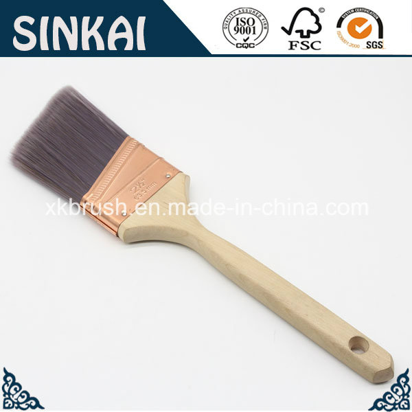 Paint Brush Long Handle with Solid Tapared Filaments