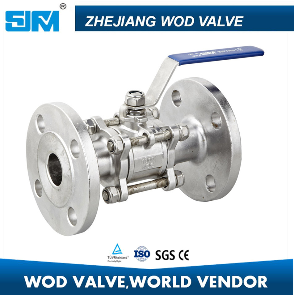 Stainless Steel 3PC Flange Ball Valve Pn16/40