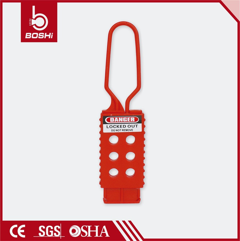 Insulation Six Holes Non-Conductive Nylon Lockout Hasp Bd-K42