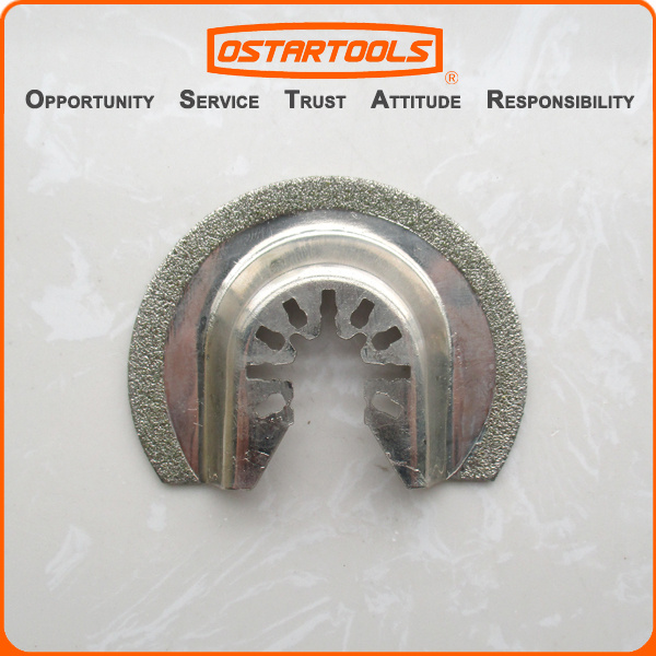 64mm (2-1/2'') Diamond Oscillating Semicircle Quick Release Saw Blade