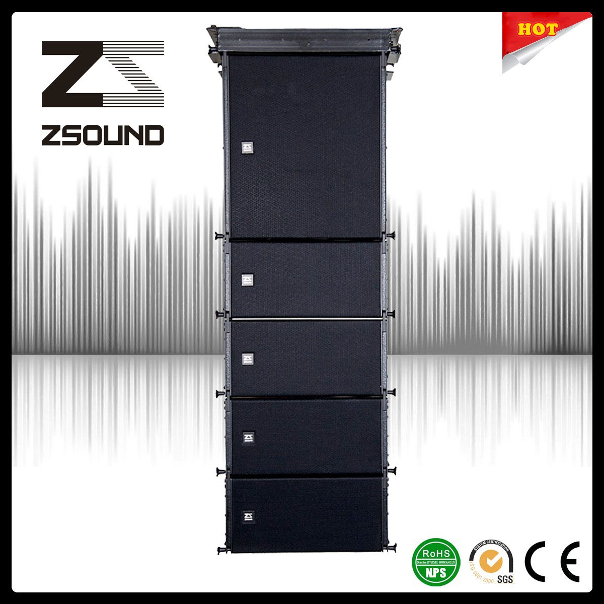 Small Enclosure Dual 15 Inch Subwoofer Line Array Speaker