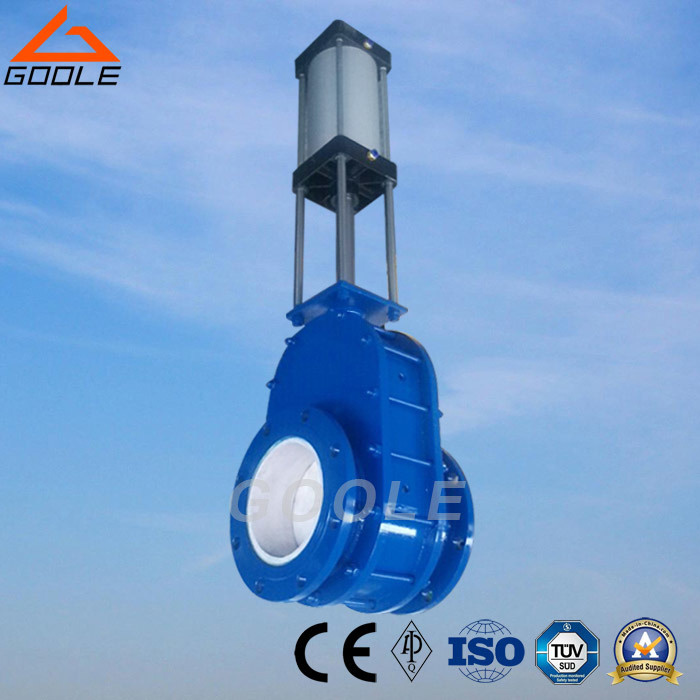 Double Discs Wear-Resistance / Pneumatic Parallel Sliding Ceramic Gate Valve (GAZ644TC)