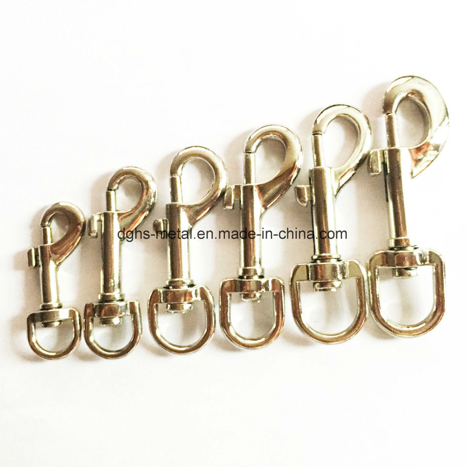 Hot Sale Zinc Alloy Pet Swivel Snap Hook for Leash Collar Bag (Hsg0022, 0023)