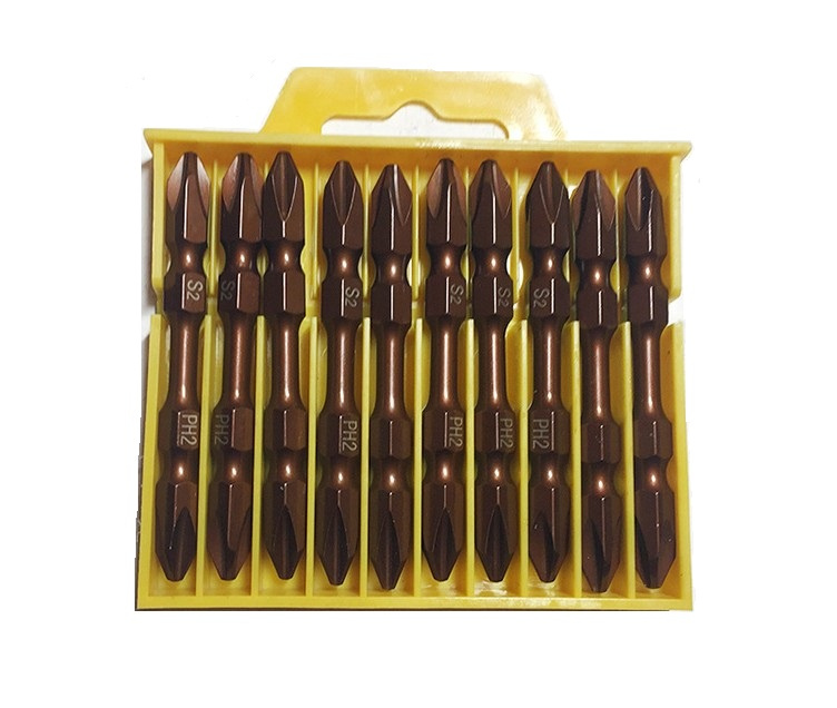 10PCS Pneumatic Double Philips Screwdriver Bits Set (JL-SBPP10)