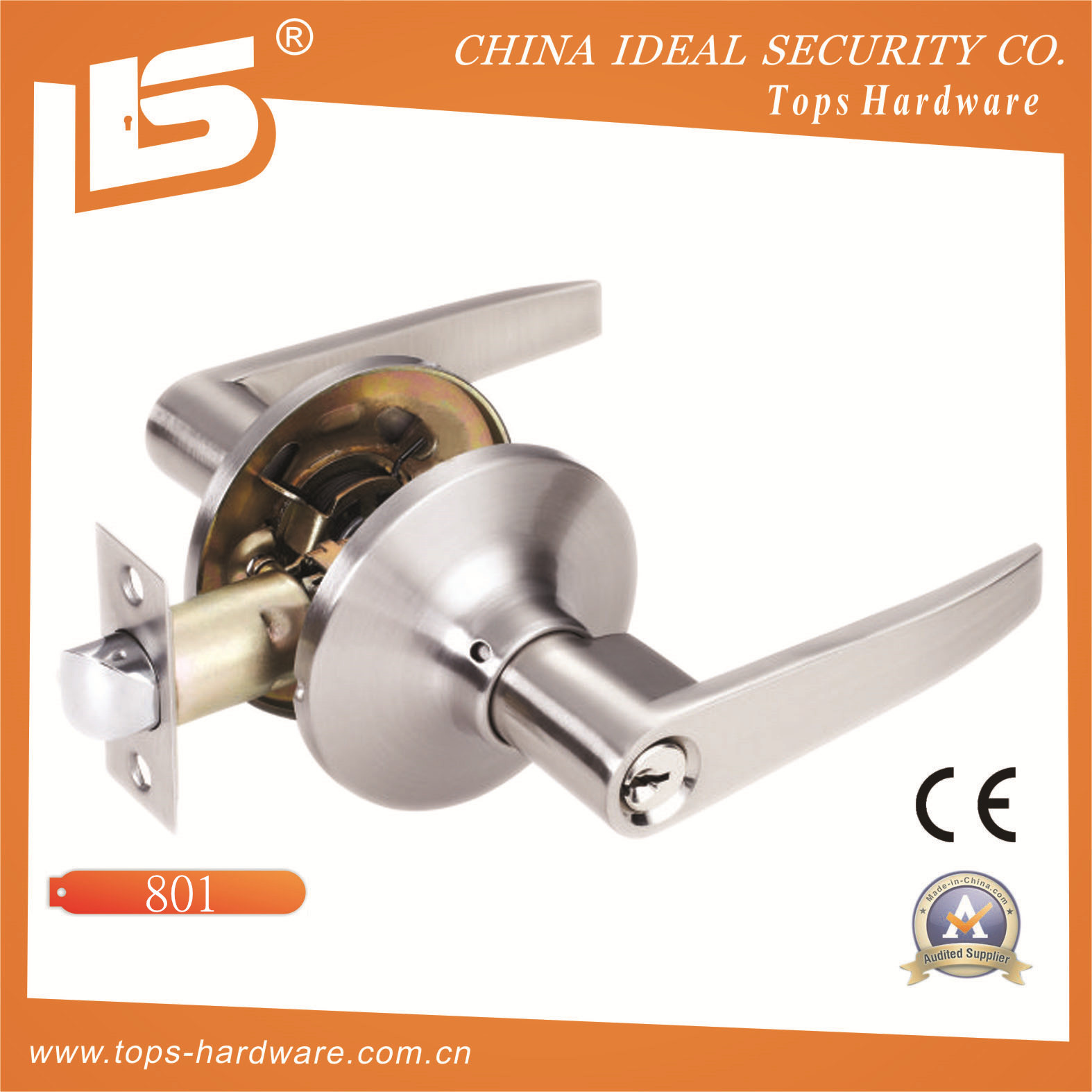 Zinc Alloy Door Tubular Handle Lock-815