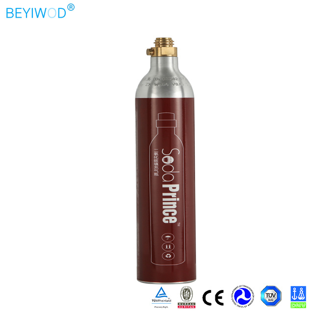 1L Food Grade Soda CO2 Cylinders DOT Aluminum Cylinder Use for Soda Maker Machine