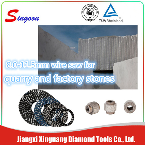 11.5mm Sintered Diamond Wire Saw for Granite Block Cutting