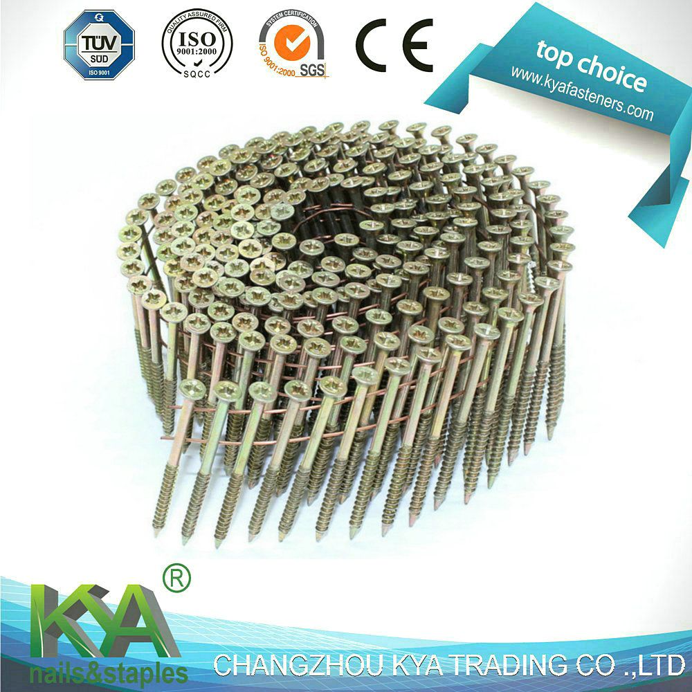 15 Deg Wire Nail Collated Screw