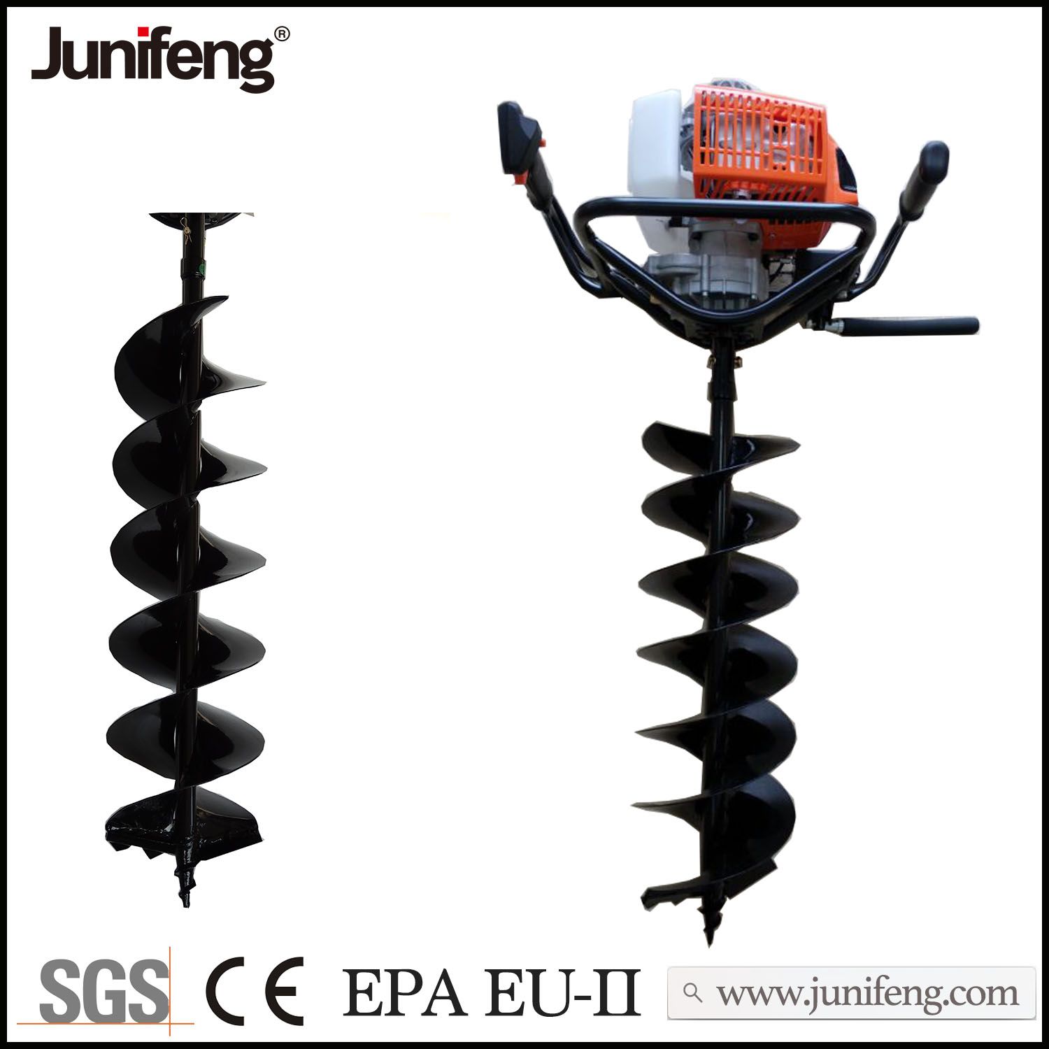 Power Gasoline Earth Auger 2 Stroke 63cc