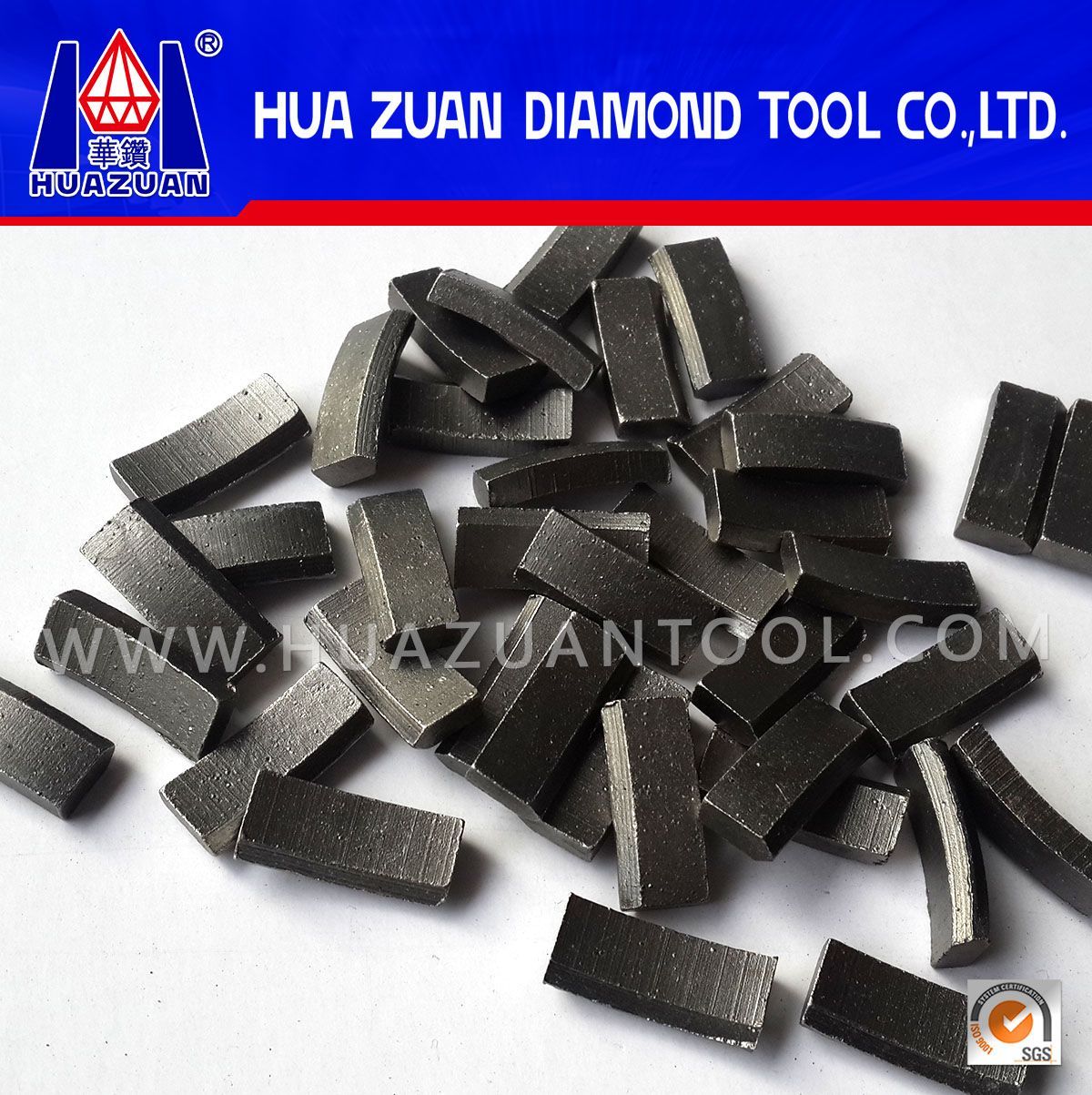 Roof Type Stone Diamond Drilling Bit Segments for Sale