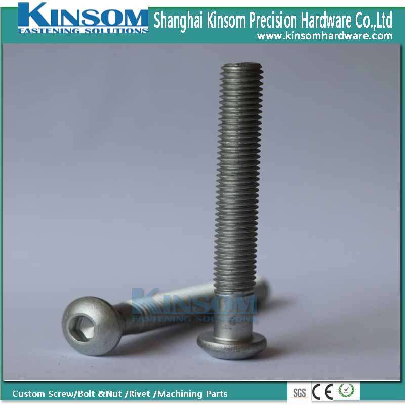 Inner Hex Pan Head Long Size Bolt Machine Screw Dacromet Coating M10*80