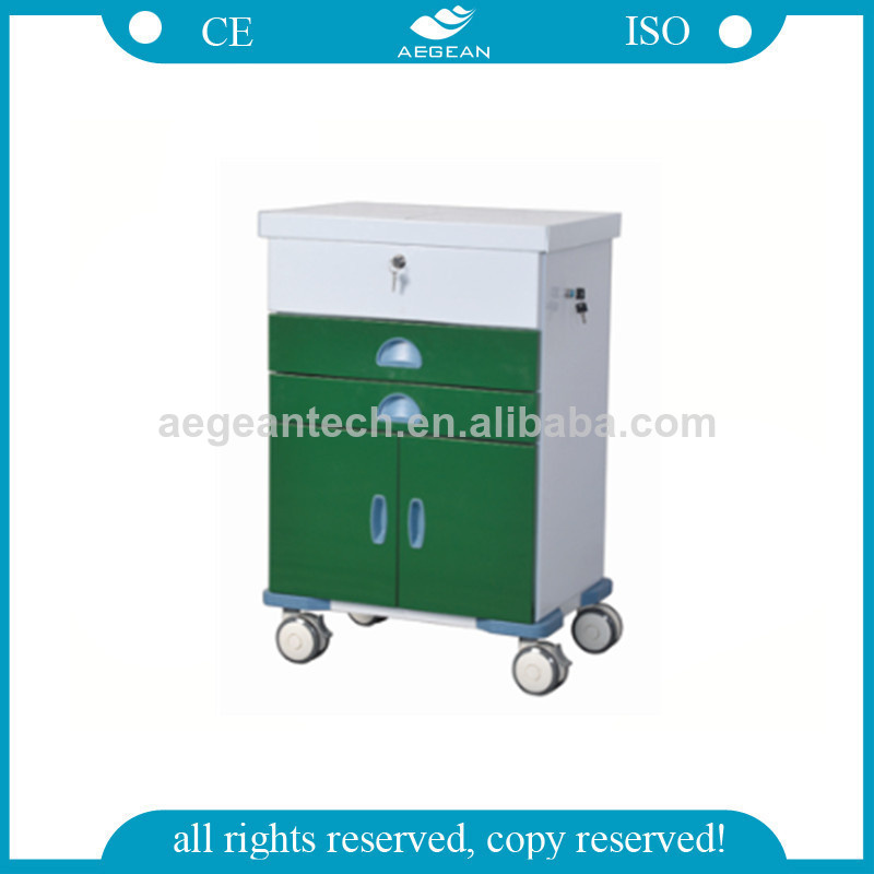 AG-GS004 New Design Dark Green Power Coating Tool Trolley