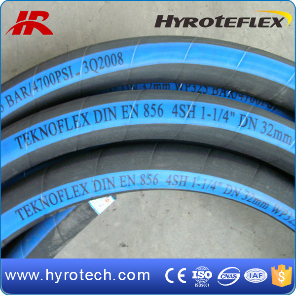 SAE 100r12 Rubber Hydraulic Hose Pipe/Mangueras DIN En856 4sh