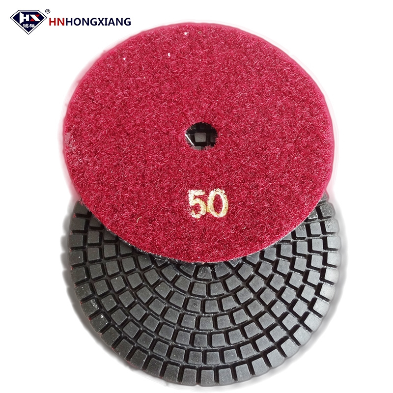 4'' Flexible Dry Abrasive Diamond Polishing Pad (HXDRY)