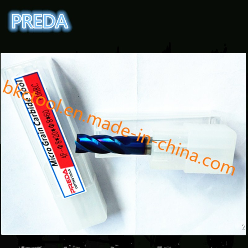Tungsten 4 Flutes Tools Blue Coated HRC60 Power Tools