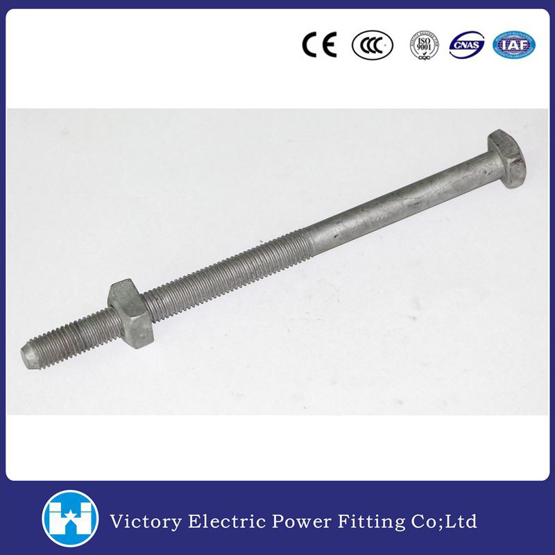 Pole Line Hardware Galvanzied Square Head Machine Bolt (A0158-18)