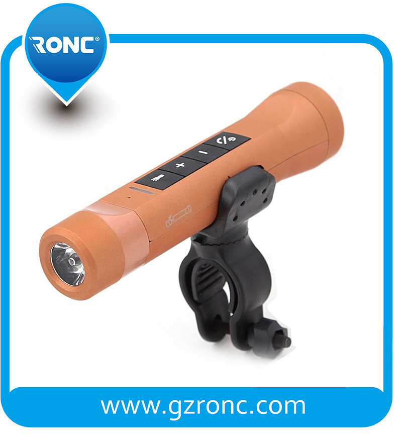 Outdoor Sport Torch Light Bluetooth Speaker with Flashlight Power Bank