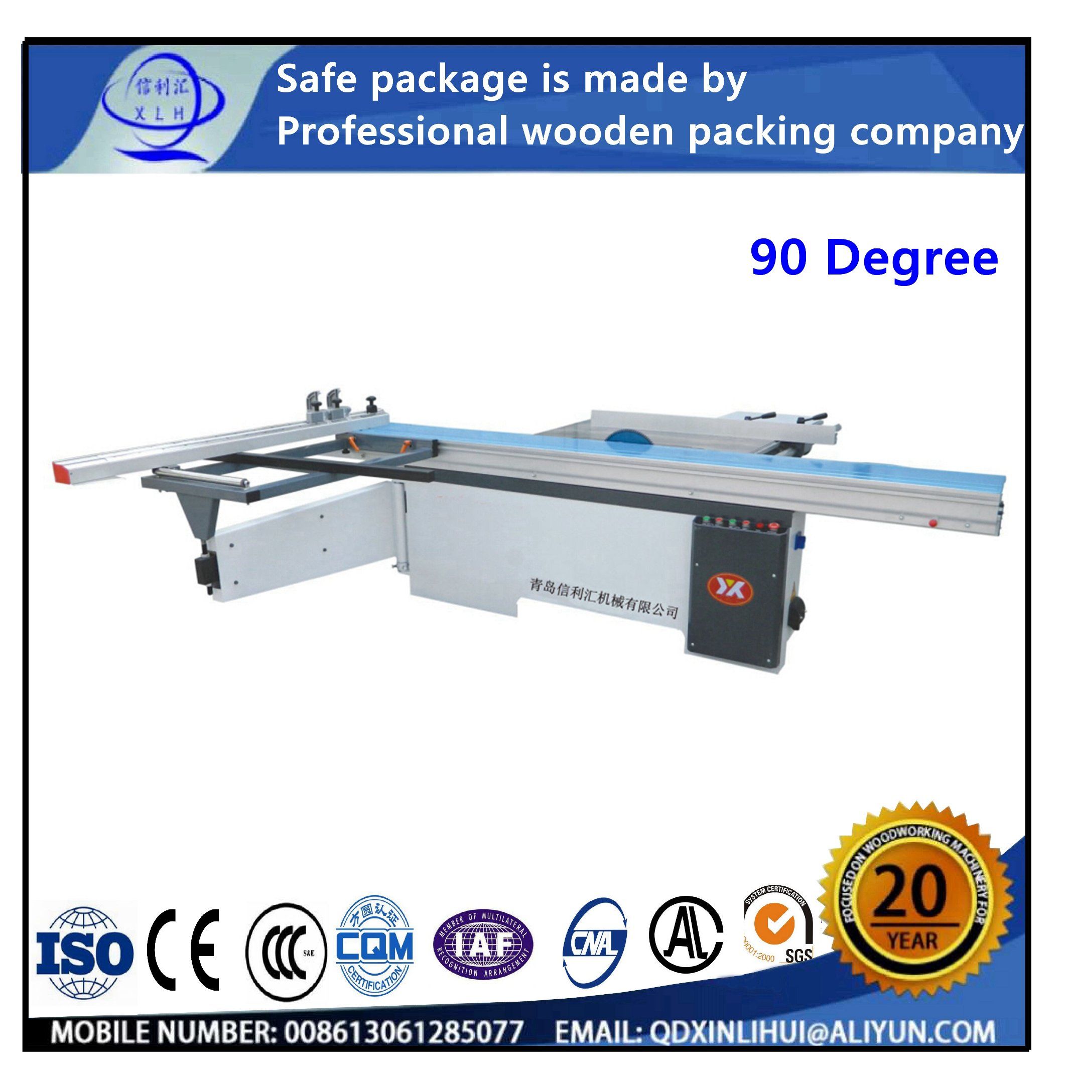 3000 Cutting Length 90 High Precision Sliding Table Saw with Germany Technology/ Maquina Artificial De La Carpinteria De Los Muebles Del E Tablero Y De Madera