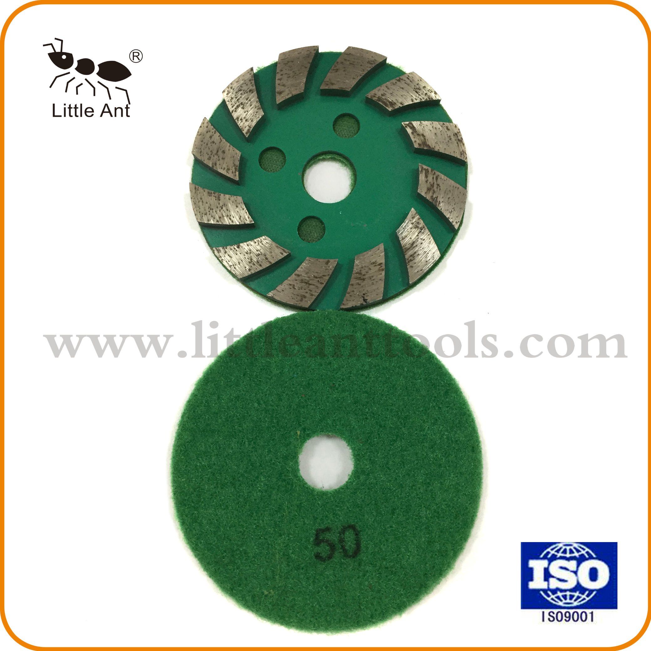 Velcro Back Metal Bond Diamond Flat Grinding Plate for Concrete.