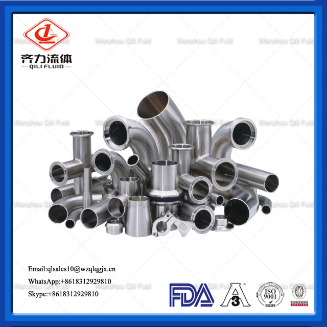 Sanitary Stainless Steel Polish Elbow Tee Butt Weld Pipe Fittings