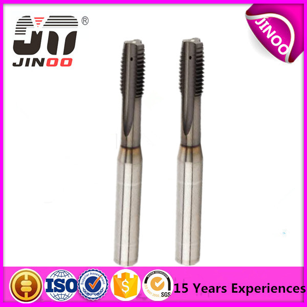 Solid Carbide Spiral Point Round Die Machine Taps and Dies with Internal Swarf Passage