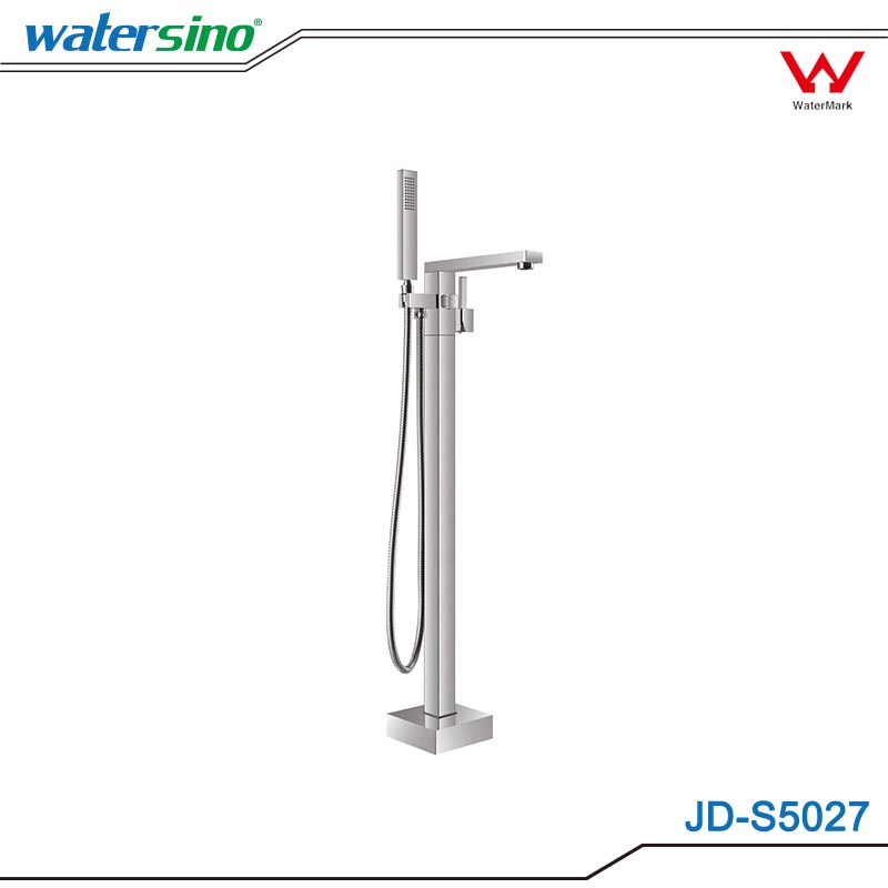 Watemark Matte Black Floor Standing Bathtub Mixer Standing Tap