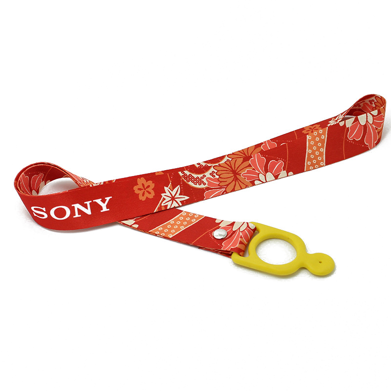 Promotional Bottle Holder Printed Lanyard Strap Hook Hanger Heat Transfer