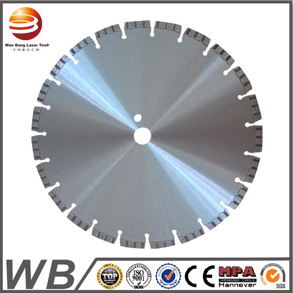 Laser Welded Diamond Circular Saw Blade for Asphalt / Reinforced Concrete