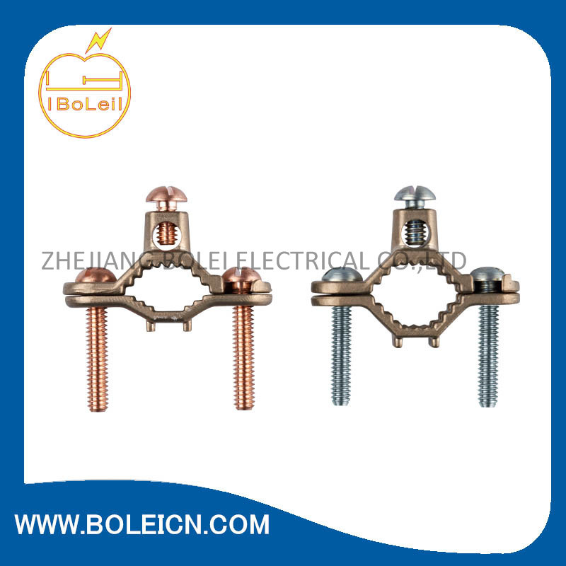 Bronze Bare Ground Clamp - Brass Screw