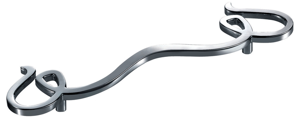 Modern Chrome Zinc Alloy Door Handles for Cabinet Kh3137