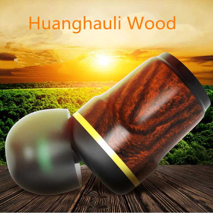 Hi-Fi Stereo Deep Bass Braided in-Ear Wood Earphone for iPhone