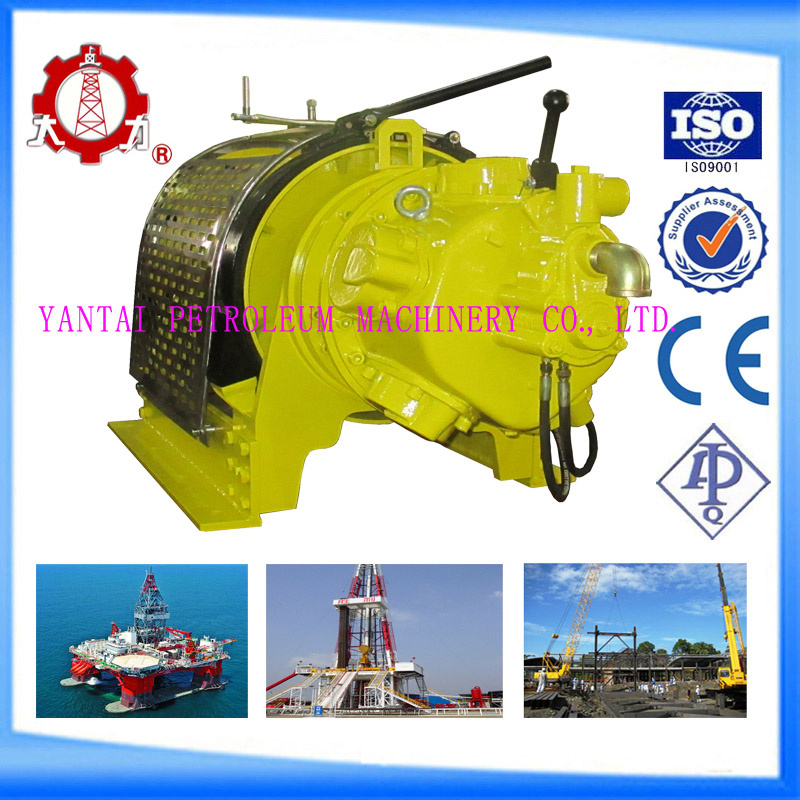 Pneumatic Power Source and Cranes Application Small Winch with Remote Control
