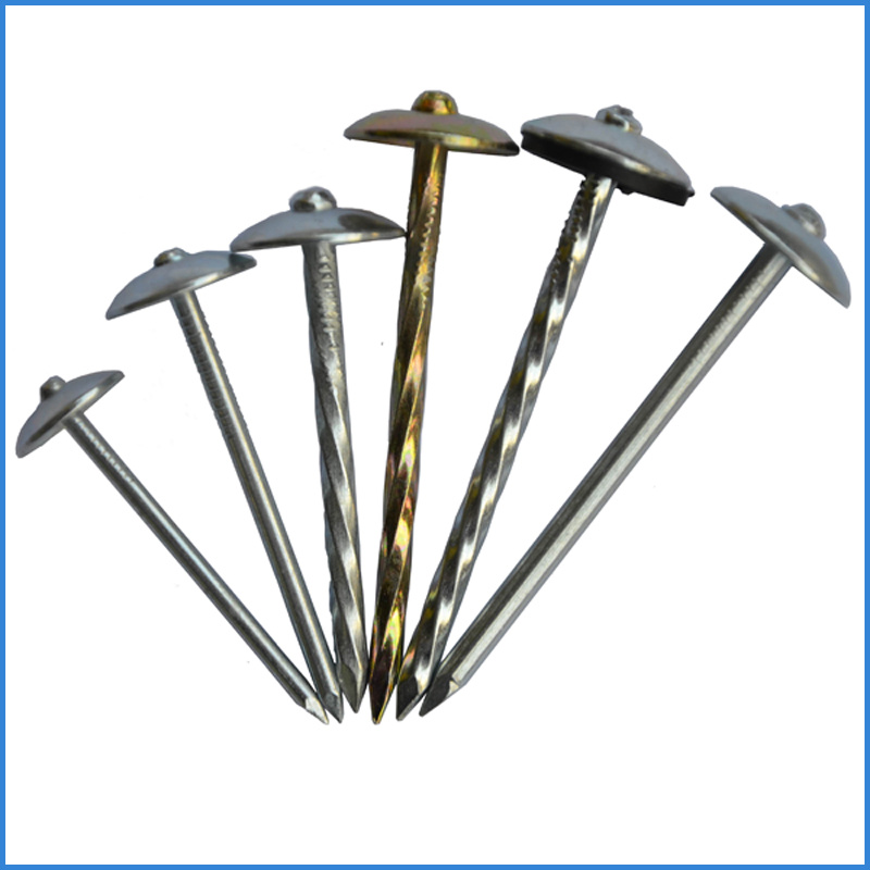 Screw Shank Umbrella Head Roofing Nail