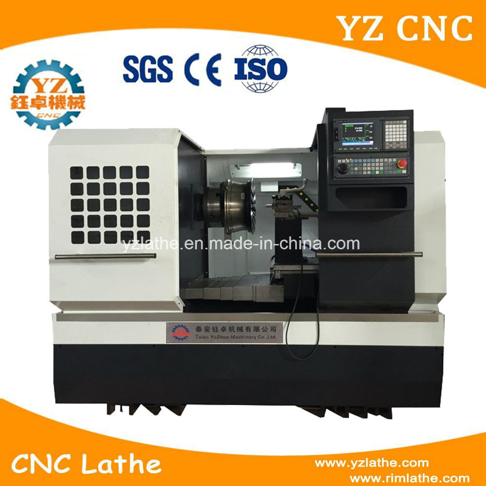 Refurbishment Wheel Lathe Diamond Cutting CNC Wheel Lathe