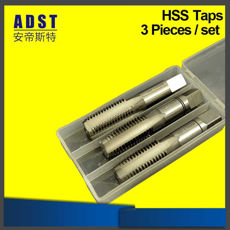 China Manufacturer HSS 3 PCS Hand Taps Set for Machine Tools