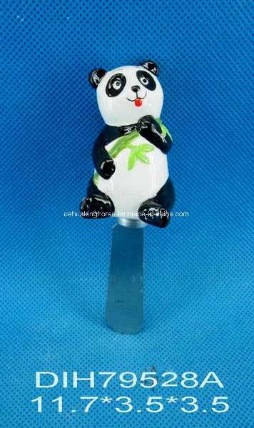 Cheese Knife with Ceramic Panda Handle