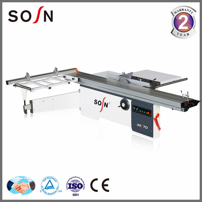 2800mm Precision Sliding Table Panel Saw Mj6128td for 45 Degree