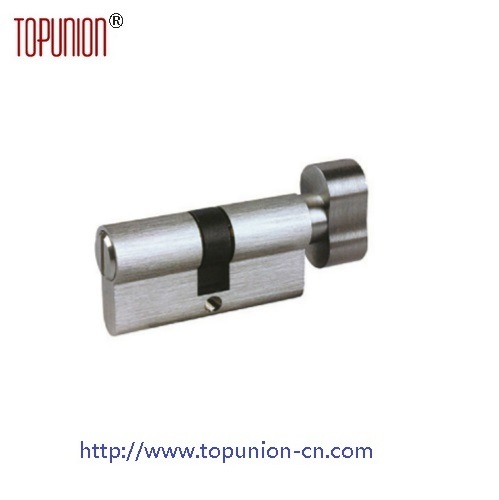 En1303 Profile Solid Brass Door Lock Cylinder with Knob