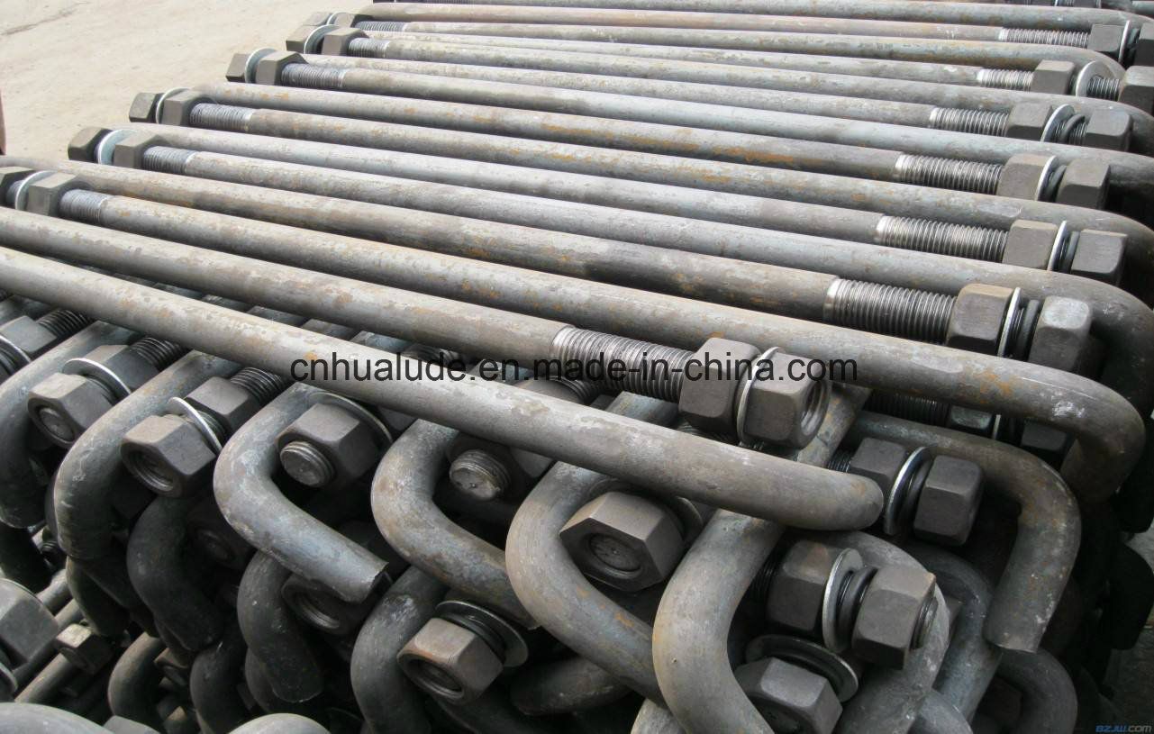 Galvanized Steel L Bolt, J Bolt, Foundation Bolt