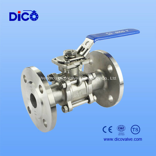 API Stainless Steel 3PC Ball Valve with ISO5211 Mounting Pad