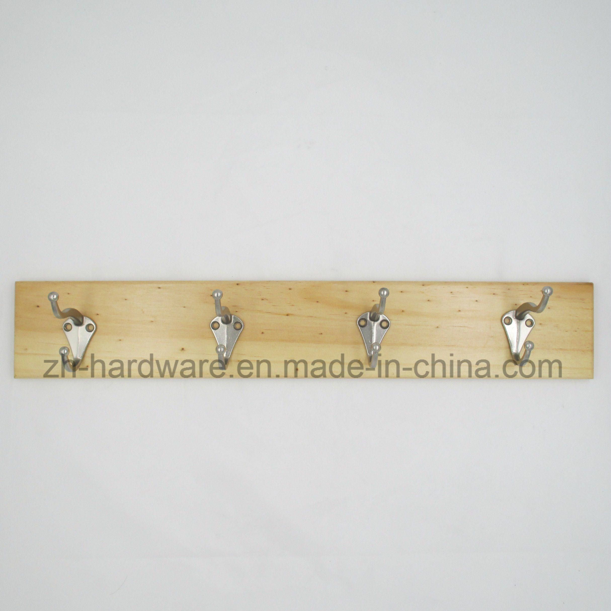 High-Grade Beautiful Clothes Hook Wooden & Metal Board Hook (ZH-7017B)