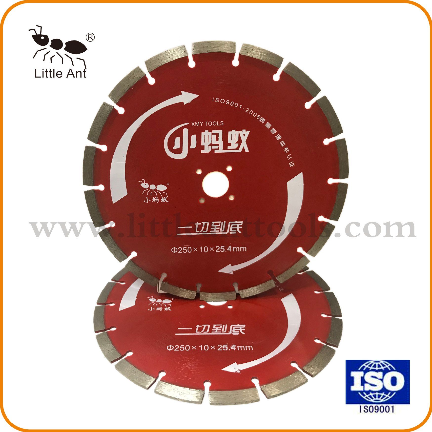 Key Slot 10 Inch Diamond Saw Blade Marble Granite Cutting Disc