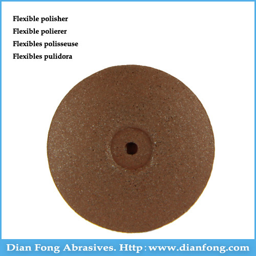 A103m Brown Flex Rubber Polishers Rubber Polish Wheel