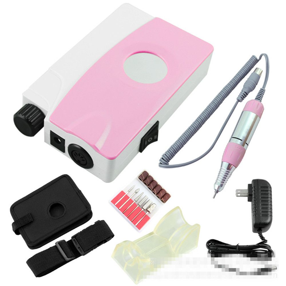 New 20W 25000rpm Battery Manicure Rechargeable Cordless Nail Drill Machine