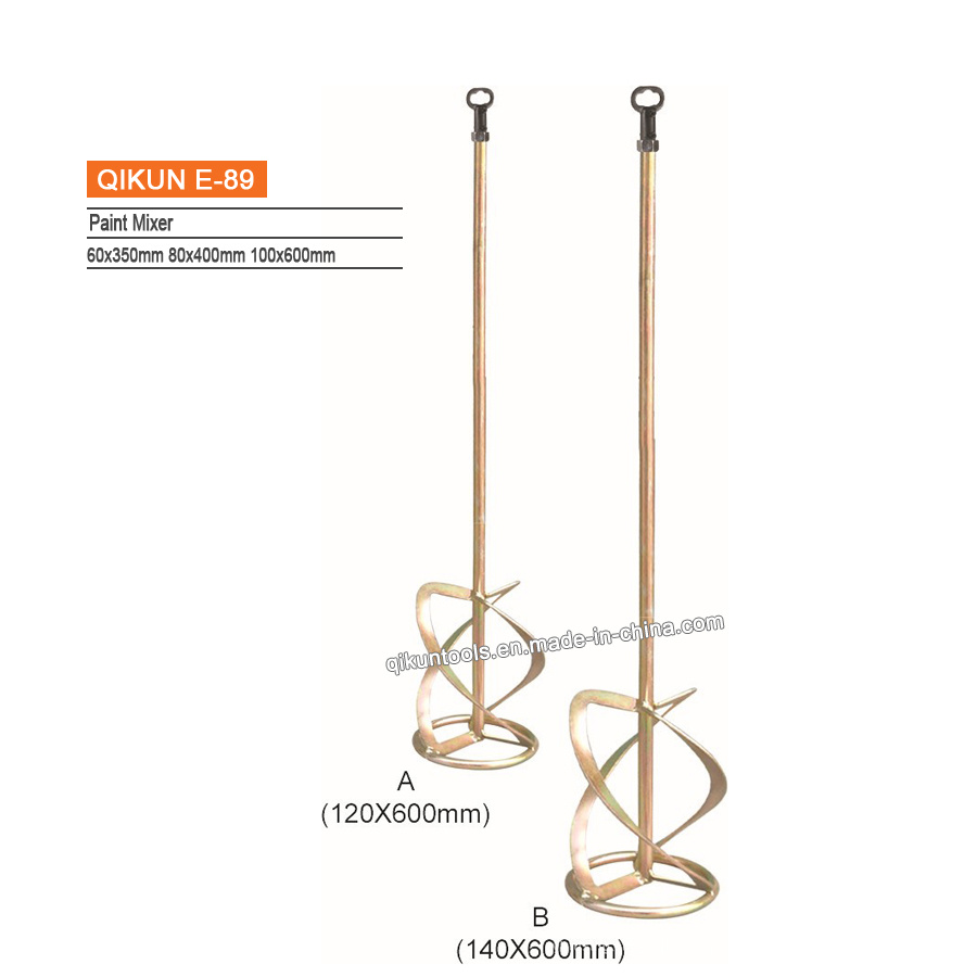 E-89 Hardware Decorate Paint Hand Tools Manual Concrete Mixers Paint Mixer with SDS Tip