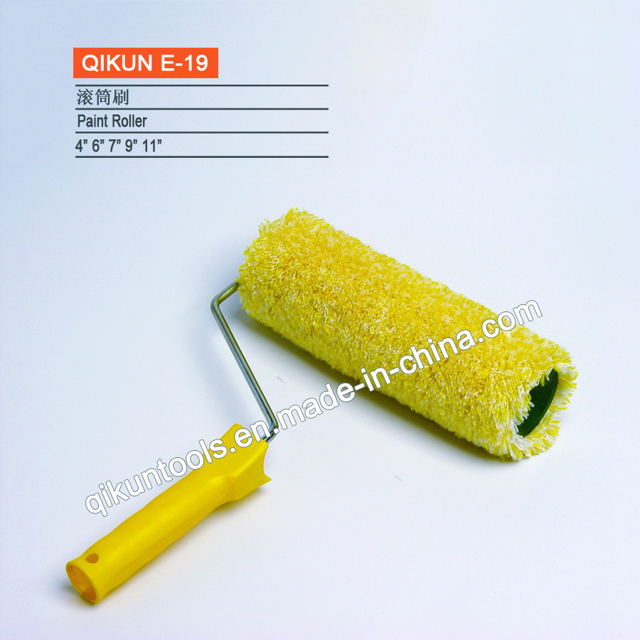 E-19 Hardware Decorate Paint Hand Tools Plastic Handle Acrylic Fabric Paint Roller