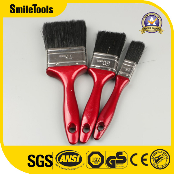 Custom Logo Plastic Handle Synthetic Bristle Paint Brush