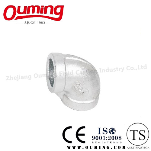 Stainless Steel Thread End Pipe Fitting: 90 Degree Elbow